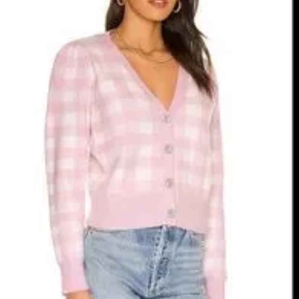 Are the label pink plaid Women's Sweater